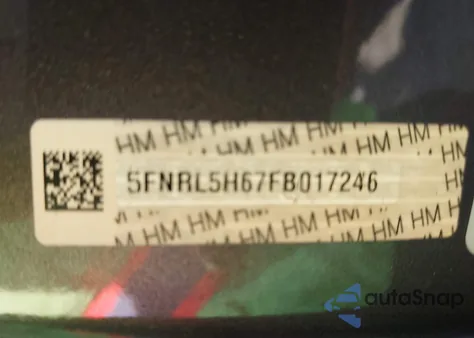 2015 Honda Odyssey Ex-L from USA, damaged, VIN 5FNRL5H67FB017246